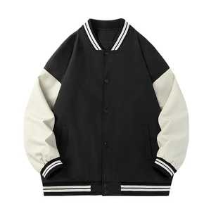 Custom Men's Women's Letterman Varsity Jacket Quilted Breathable Knitted Autumn Streetwear Vintage School Design Embroidery - Product Image 1