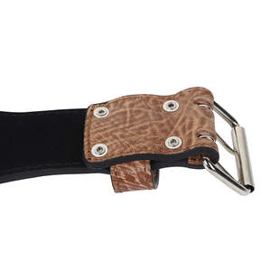 เข็มขัดพยุงเอวหนังวัวแบบปรับได้สำหรับยิมหมอบพร้อมฟังก์ชั่นป้องกัน - Product Image 5