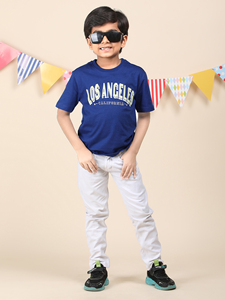 Low Price 100% Cotton Boy's round Neck T-Shirt All Season Printed Apparel in Different Methods and Materials - Product Image 5