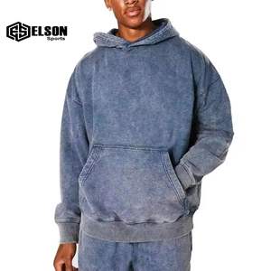 เสื้อสเวตเชิ้ตมีฮู้ดสำหรับผู้ชายแบบรูดซิปขนาดใหญ่พิเศษ - Product Image 4