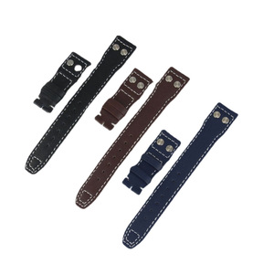 Correa de reloj de piel de vacuno de primera capa azul, compatible con la serie <span class=keywords><strong>IWC</strong></span> Big <span class=keywords><strong>Pilot</strong></span> Little Prince - Product Image 4