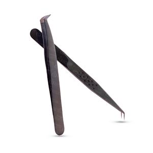 Pinzas de volumen de pestañas construidas con tensión antifatiga y recubrimiento libre de estática ideal para profesionales de salón - Product Image 3