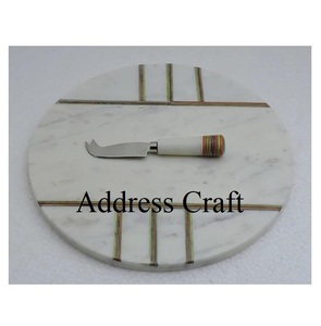 Planche à fromage en bois et résine avec couteaux planche à petit déjeuner plateau de charcuterie en bois au meilleur prix nouvel arrivage avec logo personnalisé - Product Image 6