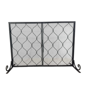 หน้าจอกันไฟโลหะทนทานกันความร้อนกันประกายไฟดีไซน์ทันสมัยเหมาะสำหรับเตาผิงและเตาไม้ - Product Image 6