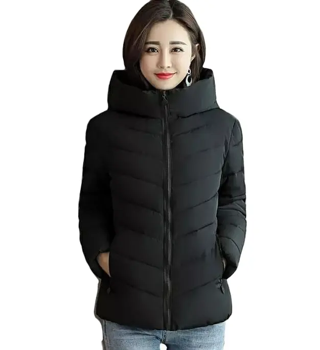 Fermuar ile kadınlar için doğal kış sonbahar ceket bayanlar kış ceket soğuk hava için yeni varış bayan kapitone ceket