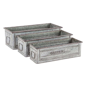 Baignoire à fleurs en métal de haute qualité de petite taille pour la décoration de balcon Baignoire à fleurs en métal au design unique à vendre Impression personnalisée - Product Image 5