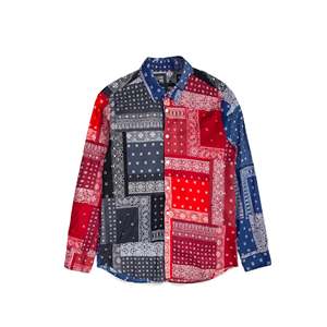 Chemise en popeline 100% coton Sophnet, col classique, style col montant, manches longues, motif rayé, style décontracté, taille 2XL, lot de 1, ODM - Product Image 1