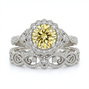 Bague en or 14K solitaire diamant bague saphir ensemble bagues personnalisées Anillos de Compromiso fabricant de bijoux fins thaïlande - Product Image 3