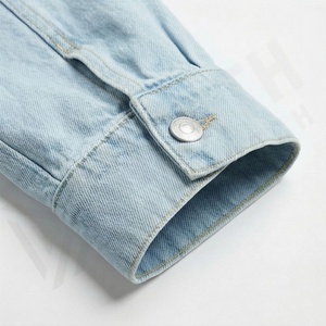 Chaqueta Vaquera de Mezclilla para Hombre, Estilo Personalizado, Color Personalizado, Cierre de Botones, Cuello Clásico, Ropa Casual de Calle, Prenda Exterior de Invierno de Alta Calidad - Product Image 6