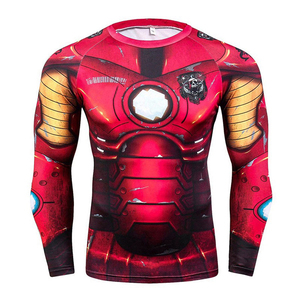 UPF 50 + al por mayor de tamaño personalizado de los hombres Rash Guard transpirable suave de manga larga nadar ropa de surf con logotipo personalizado - Product Image 4