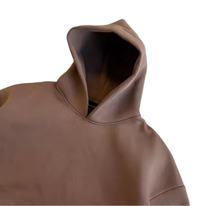 OEM Service <b>Men's</b> Unisex Loose Plain Solid Blank Cotton Polyester Hoodie Dongguan Printed Fleece - Product Image 3