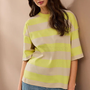 Meilleur pour les vêtements décontractés T-shirts surdimensionnés pour femmes Marque privée Vente en gros T-shirts surdimensionnés pour femmes - Product Image 6