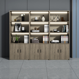 Modern Modular Industrial-Style Melamine No <b>Drawers</b> <b>Office</b> File Cabinet for Commercial Use Home Hospital School - Product Image 4