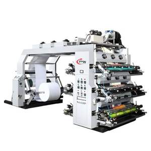 Nouvelle presse d'impression flexographique entièrement automatique à deux couleurs avancée, machine à empiler, film d'emballage de précision à 10 couleurs, sac tissé - Product Image 2