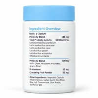 Capsules de probiotiques OEM ODM avec prébiotiques, étiquette privée