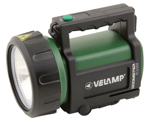Torcia LED ricaricabile, 5W, 350lm, 195x150mm. (Velamp IR666-5W) - Product Image 1