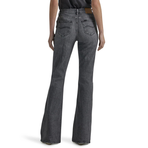 Nueva llegada 100% pantalones de mezclilla de algodón moda mujer ropa azul lavado pantalones vaqueros de gran tamaño mujeres pantalones acampanados logotipo personalizado - Product Image 6