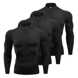 Camiseta de compresión para hombre, servicio OEM, 100% algodón, corte holgado, estilo propio, estampada, manga larga. - Product Image 3