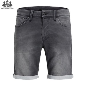 กางเกงยีนส์ขาสั้นผู้ชายรุ่นใหม่ล่าสุดปี 2025 ผ้าฝ้าย 100% ทรงเข้ารูป กระดุมผ่าหน้า แห้งเร็ว สวมใส่สบาย - Product Image 2