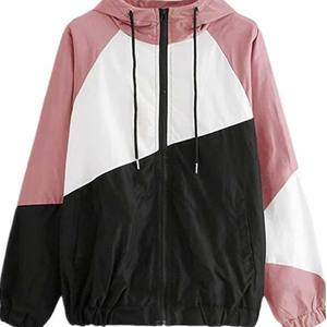 Femmes imperméable léger hiver polaire vestes respirant coupe-vent tissé tissu fermeture à glissière solide motif coton remplissage - Product Image 5