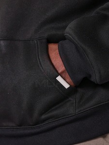 2024 recién llegados hombres diseño personalizado 100% algodón invierno pulóver Sudadera con capucha patrón sólido estampado con bolsillo liso teñido nuevo estilo - Product Image 4