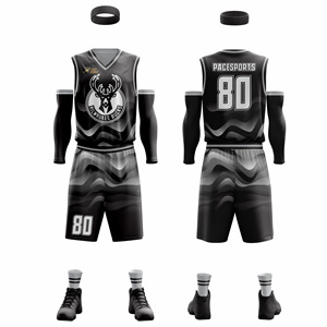 Maillots de basket-ball réversibles pour hommes et jeunes uniformes imprimés par sublimation pour votre propre équipe saison estivale - Product Image 1