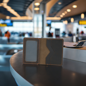 Cartera Delgada de Cuero para Hombre, Minimalista, Personalizada, con Bolsillo Frontal para Tarjetas de Crédito, Portátil, para Regalo - Product Image 3