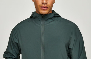 Ensemble survêtement d'hiver personnalisé pour homme, imprimé, coupe-vent, fermeture éclair, deux pièces, design jogger, polyester/nylon, manches courtes - Product Image 6