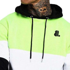 Sudadera con Capucha para Hombre, Nueva Colección, 100% Algodón, Diseño de Bloques, Forro Polar Grueso para Invierno, Logotipo Bordado con Pedrería, Diseño Sólido en la Parte Delantera - Product Image 6