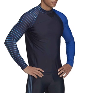 Dernier design de rash guard imprimé, meilleure qualité, vêtements de protection à manches longues pour hommes, rash guard uni fabriqué par Isha Industry - Product Image 6