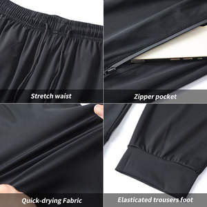 Pantalons de survêtement décontractés pour hommes Joggers Grande taille 100% polyester Respirant Taille élastique Lavé OEM Haute qualité - Product Image 6