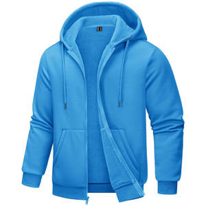 Sweat à capuche zippé en molleton de coton recyclé 100% coton 280 GSM Faible MOQ Services de fabrication de mode durable - Product Image 3