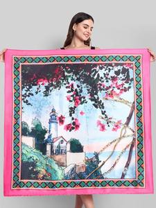 Écharpe en satin imprimée avec logo personnalisé, vente en gros avec service de marque privée OEM ODM pour le marketing de marque et les cadeaux - Product Image 2