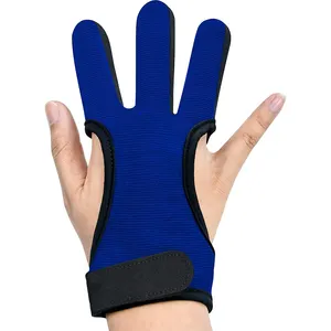 Finger Bogen und Pfeil Sport Schutz werkzeug Finger Bogens chießen 3 Finger Handschuhe in günstigen Preis Leder Arche