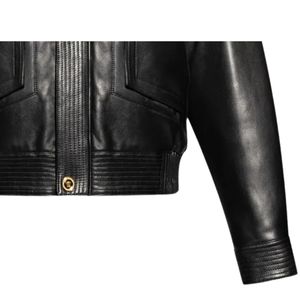 Chaqueta de Invierno de Piel de Oveja Genuina Original para Hombre, Cuello Alto, Logotipo Frontal, Impermeable, Resistente al Viento, Último Diseño OEM de Alta Calidad Personalizado - Product Image 4