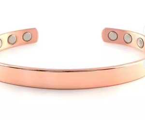 สร้อยข้อมือทองแดงบำบัดที่ทำจากอินเดียพร้อมแม่เหล็กบำบัด6อันและการตกแต่งที่ทันสมัยเหมาะสำหรับโรคข้ออักเสบและบรรเทาอาการปวด - Product Image 4