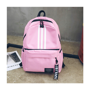 Sac à dos scolaire unisexe léger en polyester rayé sac à dos scolaire personnalisé pas cher étanche pour adolescents étudiants léger nouveau - Product Image 3