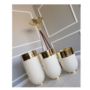 Maceta de hierro de alta calidad de estilo nórdico, macetas de cerámica, pequeño y grande jarrón, decoraciones para exteriores, plantas suculentas, venta al por mayor - Product Image 6