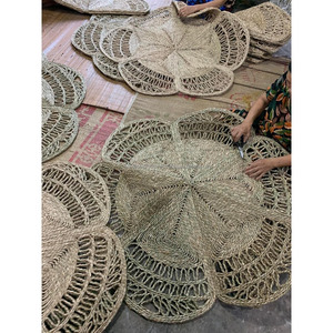 Alfombra de piso de precio competitivo, alfombra de algas marinas tejida a mano, alfombra de jacinto de agua para interiores de proveedor vietnamita - Product Image 5