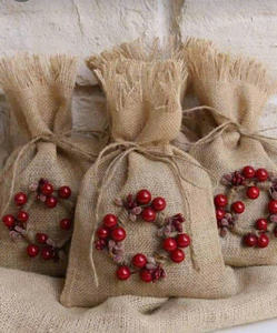 Artisan Seagrass Holiday Gift <b>Bag</b> Organic Eco Friendly <b>Xmas</b> Packaging for Presents Weddings Hampers Festive Home - Product Image 2