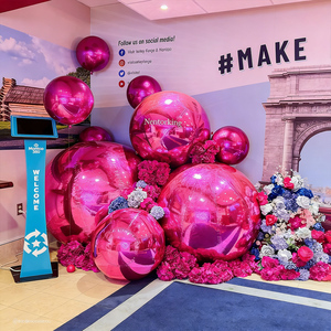 Boule miroir gonflable suspendue ballon miroir sphère miroir géante pour événements fêtes décoration de mariage - Product Image 2