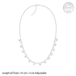 จี้เงินและสร้อยคอแฟชั่นเซอร์โคเนีย - Product Image 2