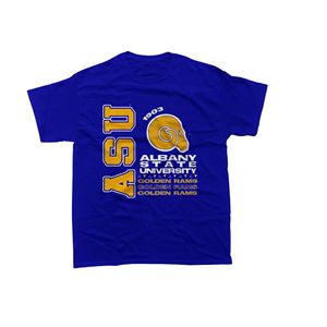 Albany State University เสื้อยืดทีมวิทยาลัย hbcu ระบายอากาศได้ดีผ้าโพลีเอสเตอร์/ ผ้าฝ้ายคุณภาพสูง - Product Image 2