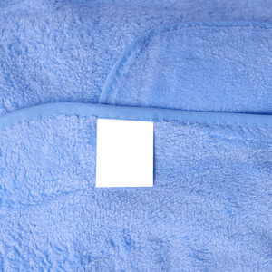 Drap de bain en coton teinté éponge 2 cam avec broderie personnalisée 500 GSM couleur bleu moyen 80X200 drap de bain durable en coton avec marque privée - Product Image 5