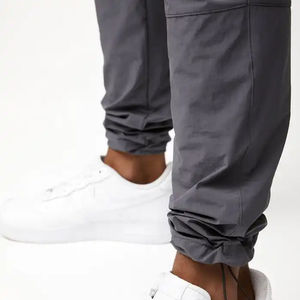 2024 hommes décontracté haute qualité Streetwear Cargo pantalon taille élastique léger imperméable respirant multi-poches évasé - Product Image 6