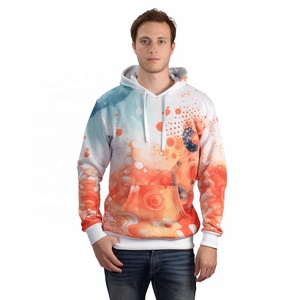 Polyester de haute qualité personnalisé graphique numérique sublimation impression 3D pull sweat à capuche streetstyle pour hommes - Product Image 5