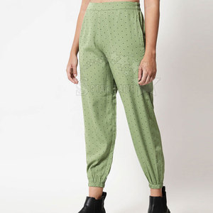 Pantalones informales de alta calidad para mujer, mezcla de algodón, pantalones holgados de moda para oficina, pantalones informales para mujer - Product Image 2