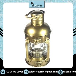 Best Quality Antique Maritime Nautical Lantern Decorative Vintage Style Kerosene <b>Oil</b> <b>Lamp</b> <b>Brass</b> Ship Lantern Accent Light - Product Image 2