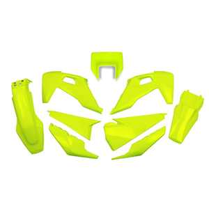 Husqvarna FE 501 2020-2023 Kit en plastique avec support de phare Accessoires de moto jaune fluorescent - Product Image 1