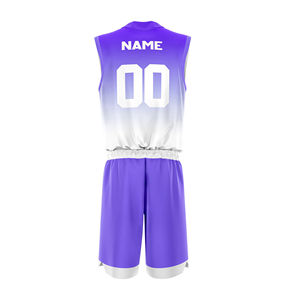Ensemble complet d'uniformes de basket-ball, design unique, vêtements de sport sans manches, séchage rapide, été, noms d'équipe personnalisés sur le devant, unisexe, prix bas - Product Image 4